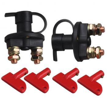 HSeaMall Paquete de 12V / 24V automotriz separador de aislador de la batería corte apagado interruptor de apagado de emergencia Interruptor de apagado de emergencia