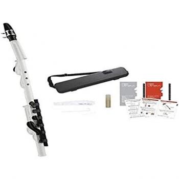Yamaha YVS-120 Alto Venova - Instrumento de viento con estuche, lengüeta, boquilla y manual de instrucciones, en blanco