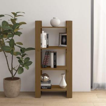 Estantería divisor de espacios madera maciza 60x35x125 cm en colores Natural, Blanco y Gris, mueble de almacenaje para oficina, estudio, sala de estar y dormitorio