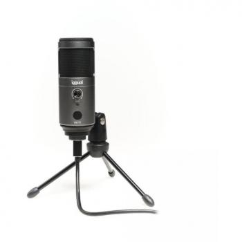 Iggual IGG317273 Micrófono Condensador Podcasting Pro Gris