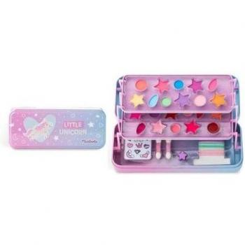 Martinelia Little Unicorn Beauty Case Maquillaje Infantil Metálico 3 Pisos