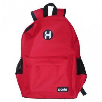Mochila Icon Roja DOHE 50882 - Mochila de la Serie Icon con Bolsillo Exterior e Interior para Tablet, Tirantes Reforzados y Ajustables, Tamaño 30x43x16cm