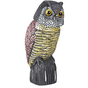 Búhos Espantapájaros Multicolor con Cabeza Giratoria - Pack de 10 para Jardín y Balcón