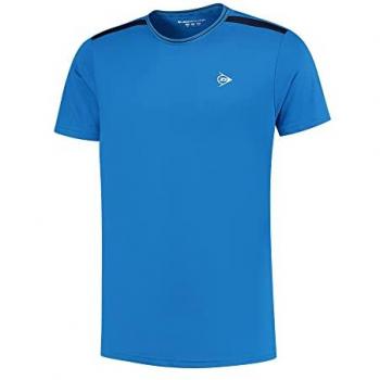 Camiseta de Manga Corta Dunlop Crew para Hombre - Azul Oscuro, XXL