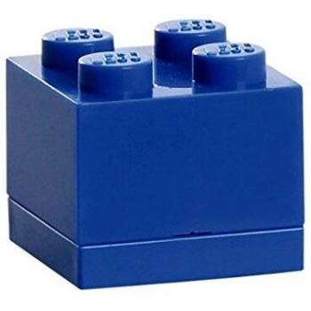 LEGO 4011 Minicaja de 4 espigas, Caja para tentempiés, Azul, Blue