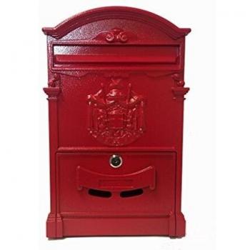 Buzon de diseño ingles con escudo ROJO