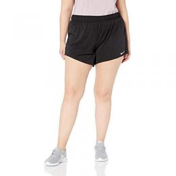 NIKE W Nk FLX Short Attk Tr5 Plus Pantalones Cortos de Deporte, Mujer, Black/