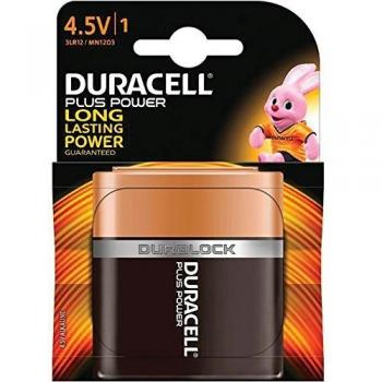 Duracell 4.5V Plus Power- Pila Alcalina, Negro