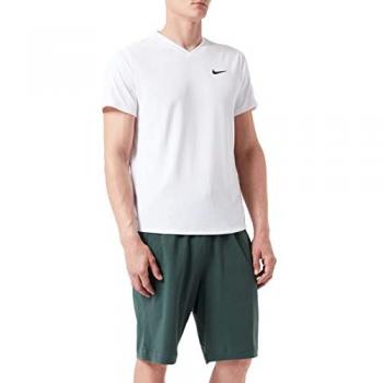 Nike Court Victory Dry Camiseta De Manga Corta Hombres Blanco L