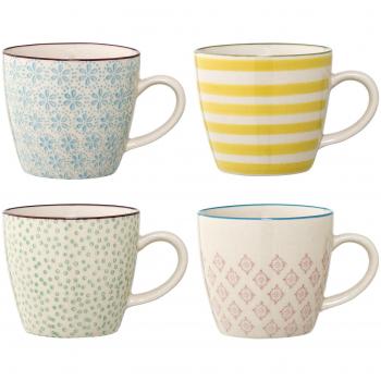 Bloomingville Juego de 4 tazas pequeño Patrizia