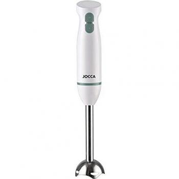 Batidora de Varilla Jocca 1566 Ergonómica con Cuchillas de Acero Inoxidable, 2 Velocidades y Potencia de 600W en Blanco y Verde