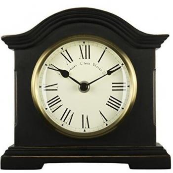 Towcester Clock Works Co. Acctim 33283 Falkenburg Reloj de Chimenea, Color Negro