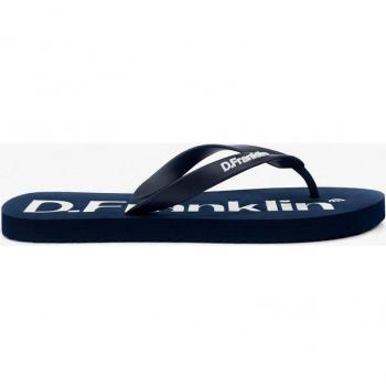 Chanclas de dedo D.Franklin Navy con diseño clásico y logo distintivo en blanco