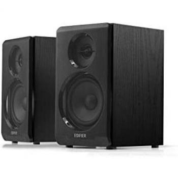 Edifier R33BT Active Bluetooth Computer Speakers - 2.0 Bookshelf Speaker - Powered Studio Monitor, Black - Pair