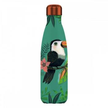 Botella isotérmica de diseño de tucán