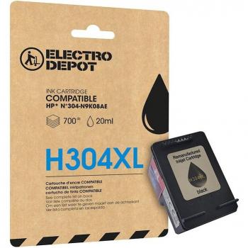 Cartucho de Tinta Compatible XL Negro para HP H304 - Electro Depot
