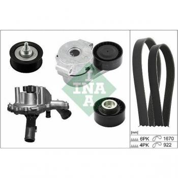 Bomba de agua INA con kit de correa poli V 529 0301 30