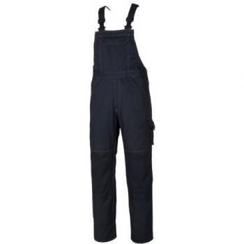 Mono con Tirantes Mascot Newark 10569, Tamaño 90C44, Color Negro-Azul, con Poches para Rodilleras