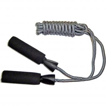 Sporti Fitness Jump Rope with Molded Handles and Steel Bearings - Black