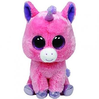 Ty - Peluche Unicornio, 15 cm, Color Rosa