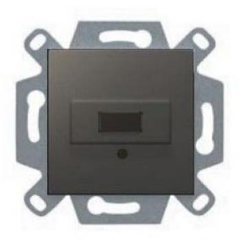 Conector USB Serie VIVA Gris Lava 0702000232 BJC - Características: Conector USB, color gris lava, serie VIVA, modelo 23578-USB-GL