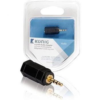 König 2.5 mm Male/3.5 mm Female - Adaptador para Cable