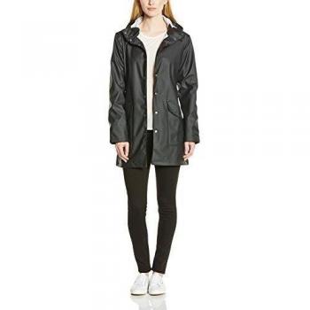 Helly Hansen W Kirkwall Rain - Abrigo para mujer, color negro, talla M