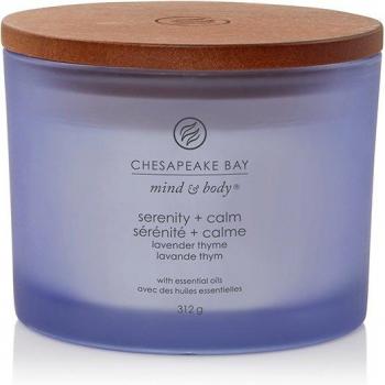 Chesapeake Bay Mind & Body Serenity & Calm 3-Wick Candle - Lavender Thyme, 312g