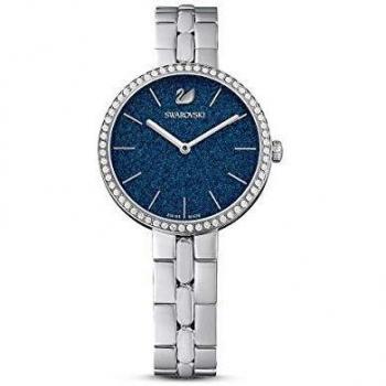 Swarovski Elegance in Blue Swiss Precision Watch, Gray female, Size: ONE SIZE