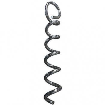 Estaca Espiral de Metal Galvanizado 15 cm - Pack de 4 Windhager