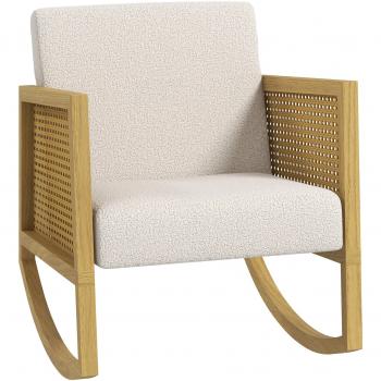 2-Piece Grey Synthetic Rattan Garden Lounge Set with Cushions