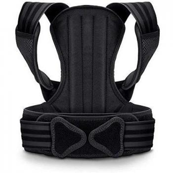 VOKKA Corrector de Postura, Corrector y Soporte para Columna Vertebral, Alivia Dolor en Cuello, Espalda y Hombros, Ajustable y Transpirable, Mejora la Postura y Proporciona Soporte para la Espalda, XL