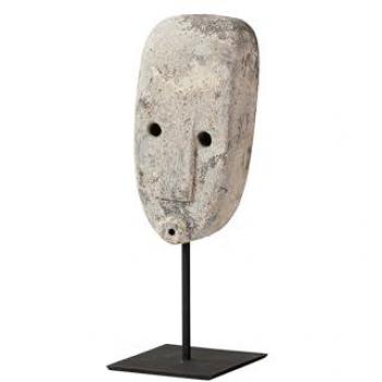 Figura Decorativa de Piedra y Metal 8x7x26 cm - Estilo y Elegancia Artesanal