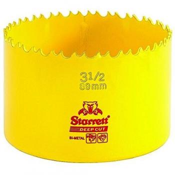 Starrett DCH089 Corona perforadora, Amarillo, 89 mm