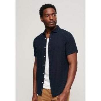 Superdry para hombre. Camiseta de manga corta cuello redondo ancho Studios Casual Linen