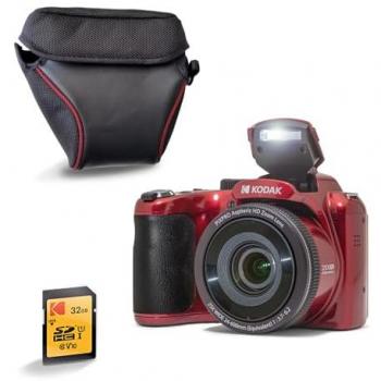 Cámara Digital Compacta Kodak Pixpro AZ255 16 MP con Zoom Óptico de 25x, Video Full HD 1080p, Estabilizador y Pantalla LCD de 3