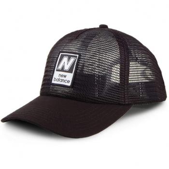 New Balance Gorra Trucker Essential de Malla Negro - Ajustable