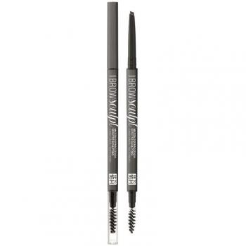 Bellaoggi I Brow Sculpt Eyebrows Pencil - Precise Eyebrow Pencil with Brush, Shade Granite Gray, 1 g