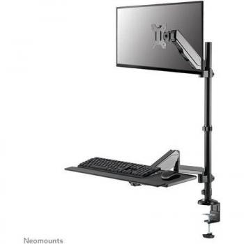 Soporte para Pantalla Plana para Escritorio NewStar FPMA-D1320SILVER (0-180°) y Soporte de Mesa para Pantalla Neomounts DS90-325BL1