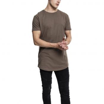 Urban Classics Shaped Long Tee - Khaki T-Shirt for Men - Sizes S to 5XL