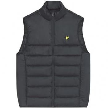 Lyle & Scott Men's Wadded Gilet - Gunmetal - Size Large - Padded Vest