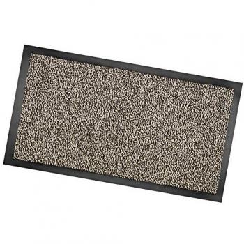 Felpudo Antideslizante de Polipropileno 90x150 cm con Tejido Suave y Base de Goma Beige - 100% Hecho en Italia