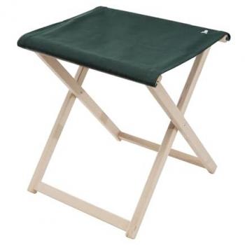 Taburete Director Plegable Scalpers, Fabricado en Madera de Haya, Estructura sin Barniz de Primera Calidad, Lona Color Verde Oscuro, Dimensiones 50x46x45,5