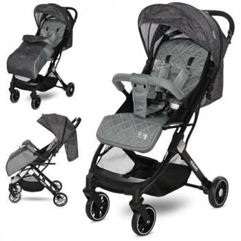 Silla de Paseo Ligera Lorelli Fiorano con Cubrepiés y Accesorios Desmontables, Color Gris