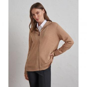 Jersey de mujer liso con cremallera