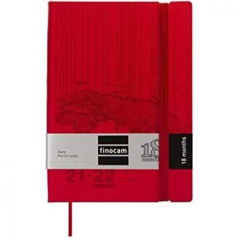 Finocam - Agenda Mara 18 Meses 2021 2022 Y4 - 120x170 1 Día por Página Travel Rojo Multilingüe