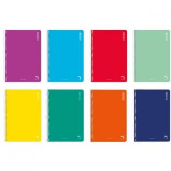 Cuaderno Pacsa Basic Multicolor 1/8 10 Piezas 80 Hojas