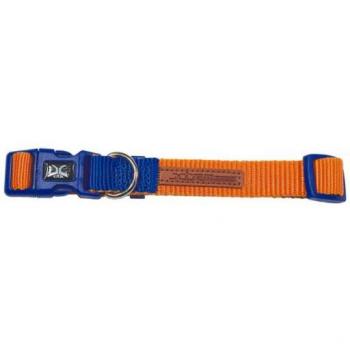 Collar de Nylon X-TRM Doble Premium Naranja-Azul 36-48cm x 2cm