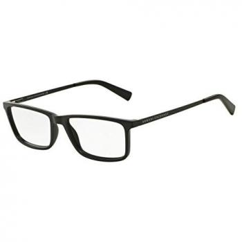 Armani Exchange AX3027F Asian Fit 8078 Men's Eyeglasses Black Size 55 - Blue Light Block Available
