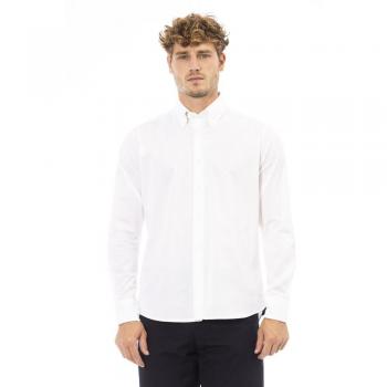Baldinini Trend White Cotton Shirt - L
